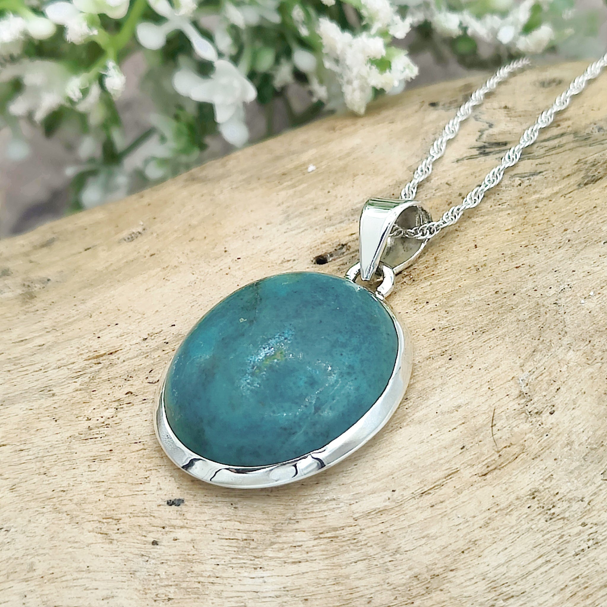 Turquoise Pendant, 925 Sterling outlet Silver