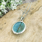 Hepburn and Hughes Turquoise Pendant | Blue gemstone necklace | Sterling Silver