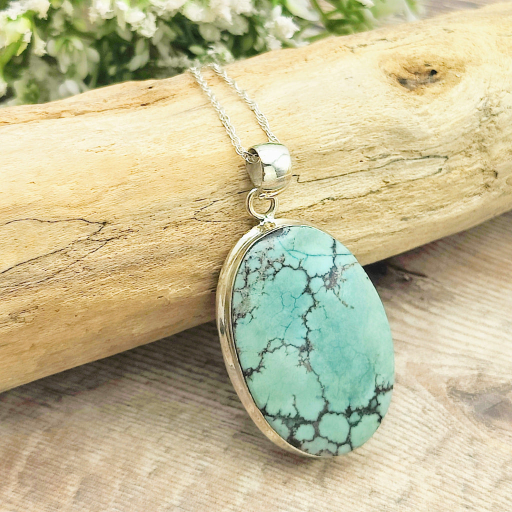 Hepburn and Hughes Turquoise Pendant | Large Oval | 3 Options | Sterling Silver