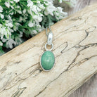 Hepburn and Hughes Turquoise Pendant | Small Oval | Sterling Silver