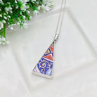 Hepburn & Hughes Upcycled Japanese Imari Pendant | Porcelain | 18th wedding gift |  Sterling Silver