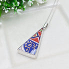 Hepburn & Hughes Upcycled Japanese Imari Pendant | Porcelain | 18th wedding gift |  Sterling Silver
