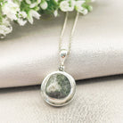 Hepburn and Hughes Welsh Preseli Bluestone Necklace | "Stonehenge" jewellery | Circle | Sterling Silver