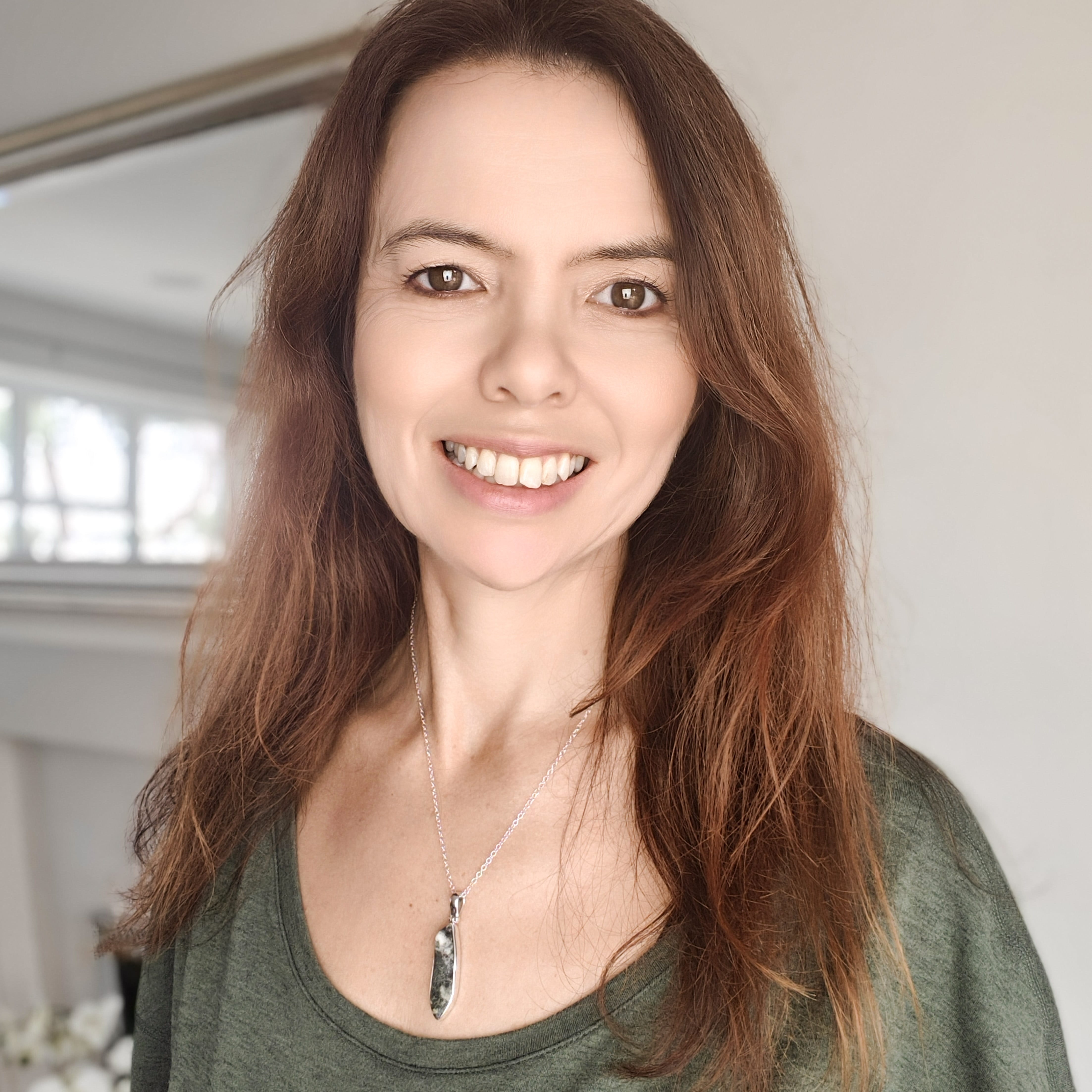 Hepburn and Hughes Welsh Preseli Bluestone Necklace | "Stonehenge" New Age Gift | 3 Options | Sterling Silver