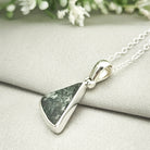 Hepburn and Hughes Welsh Preseli Bluestone Necklace | Stonehenge Spiritual Gift | Sterling Silver