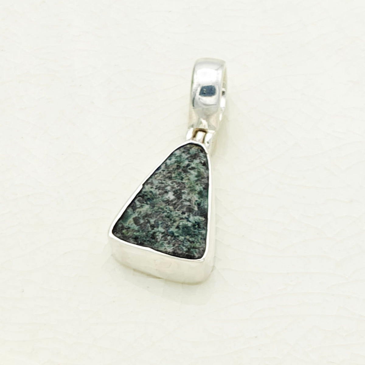Hepburn and Hughes Welsh Preseli Bluestone Necklace | Stonehenge Spiritual Gift | Sterling Silver