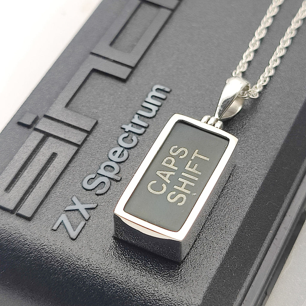Hepburn and Hughes ZX Spectrum Keyboard Pendants | Command | Gaming Gift | Sterling Silver