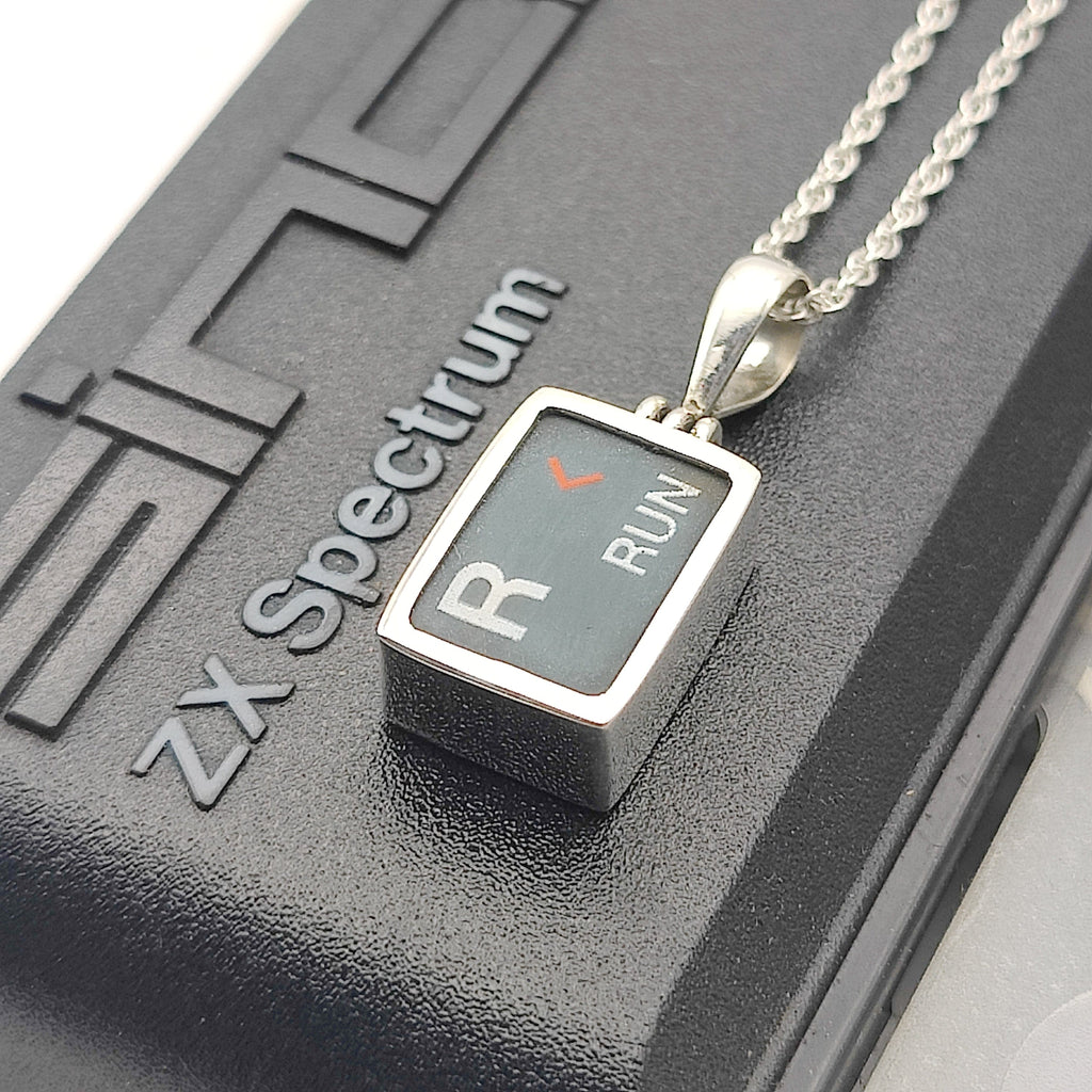 Hepburn and Hughes ZX Spectrum Keyboard Pendants | Letters | Computer Gift | Sterling Silver