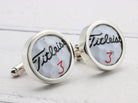 Hepburn and Hughes American Golf Ball Cufflinks in Sterling Silver