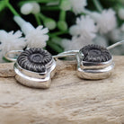 Hepburn and Hughes Ammonite Promicroceras Earrings | 3 sizes | Sterling Silver