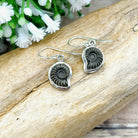 Hepburn and Hughes Ammonite Promicroceras Earrings | 3 sizes | Sterling Silver