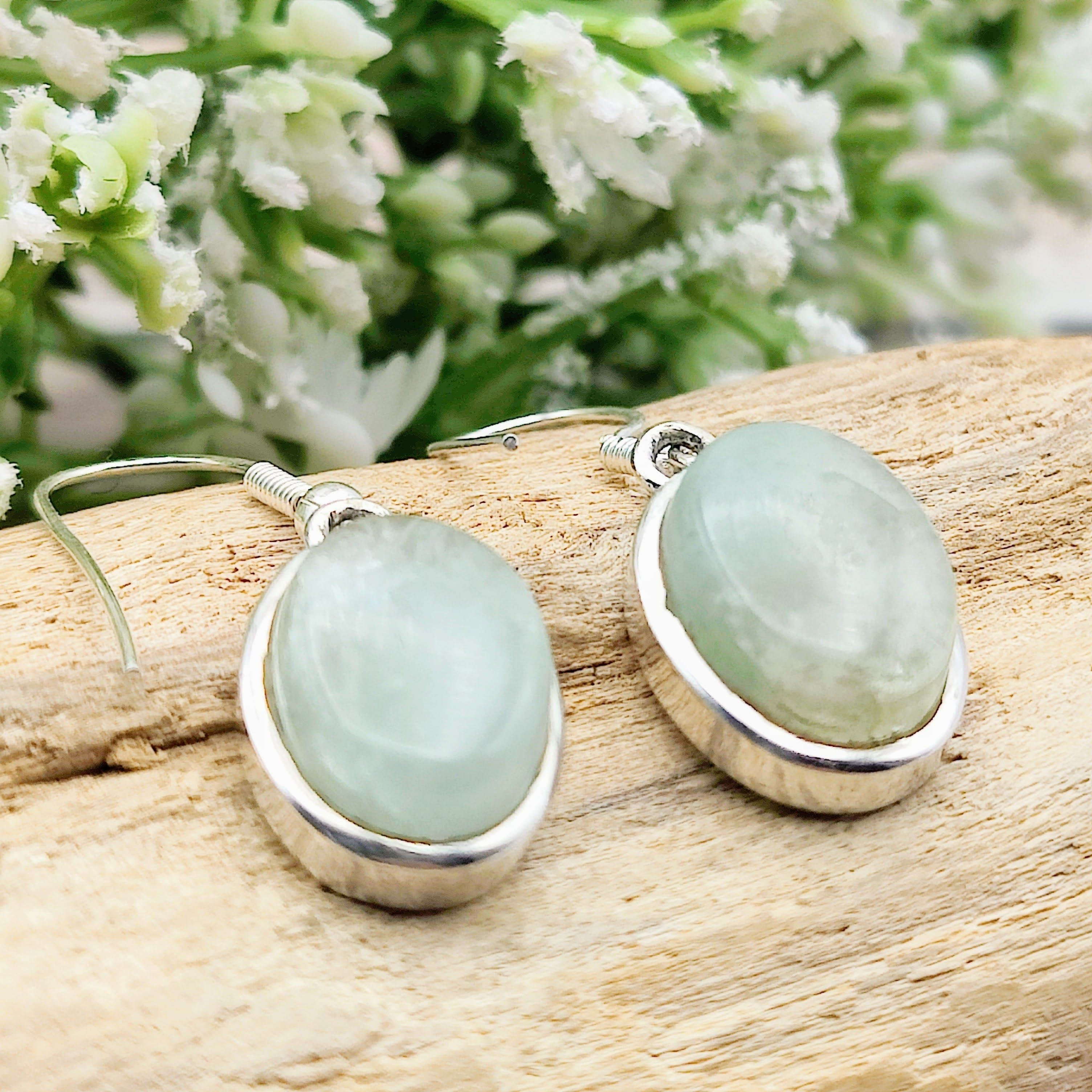 Light Blue Round & Chips Aquamarine Cluster Earrings With Sterling Silver |  Elasaro