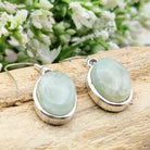 Hepburn and Hughes Aquamarine Earrings | Oval Drop | March Birthstone | Sterling Silver