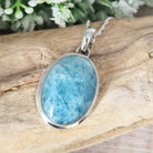 Hepburn and Hughes Aquamarine Pendant | Oval | Gemstone Gift | Sterling Silver