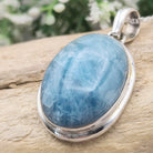 Hepburn and Hughes Aquamarine Pendant | Oval | Gemstone Gift | Sterling Silver