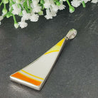 Hepburn and Hughes Art Deco Pendant, Clarice Cliff triangle in Sterling Silver