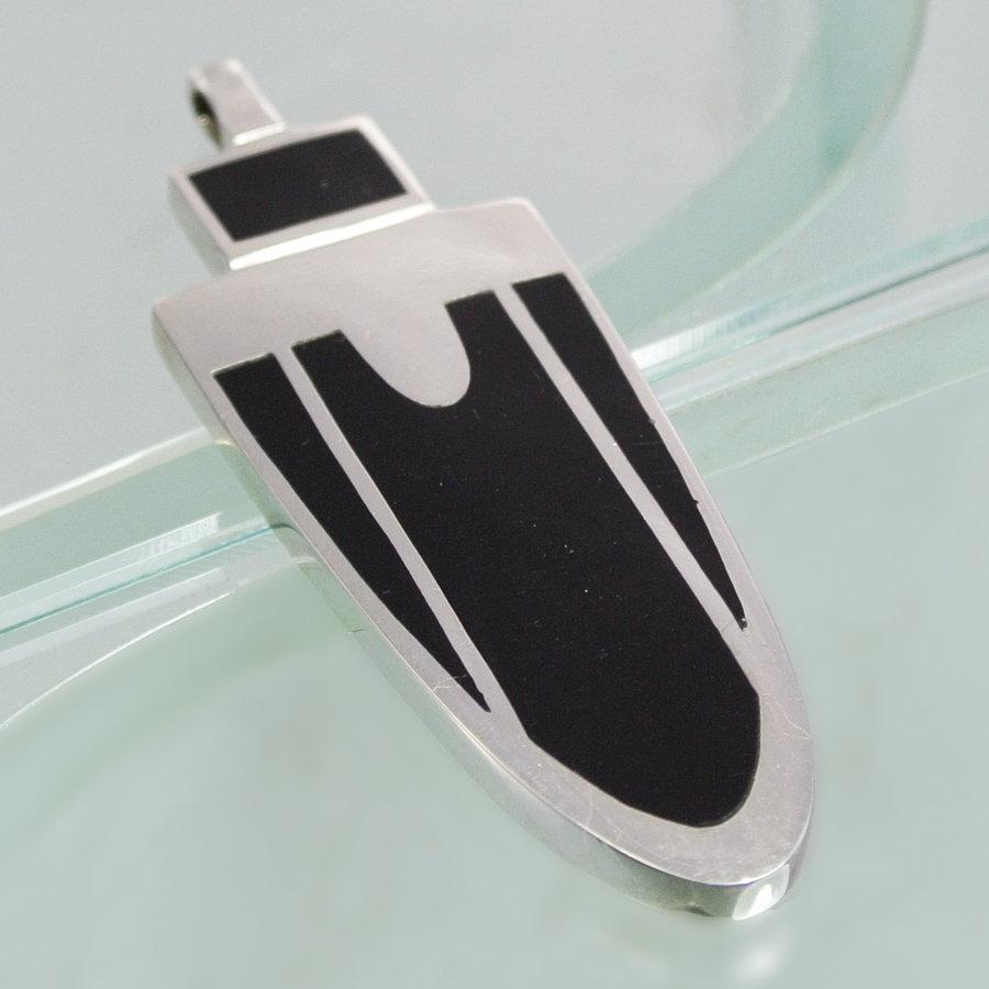 Hepburn and Hughes Art Deco Pendant, in Sterling Silver