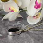 Hepburn and Hughes Black Onyx Pendant | Oval | Sterling Silver