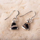 Hepburn and Hughes Blue John Earrings | Triangle | Sterling Silver