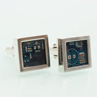 Hepburn and Hughes Computer Circuit Board Cufflinks in Sterling Silver