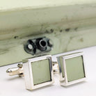 Hepburn and Hughes Concorde Cufflinks | Green Avionics Box | Sterling Silver