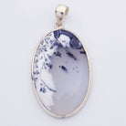 Hepburn and Hughes Dendritic Opal Pendant | Oval | in Sterling Silver