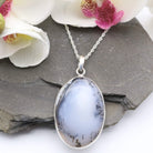 Hepburn and Hughes Dendritic Opal Pendant | Oval | in Sterling Silver