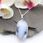 Hepburn and Hughes Dendritic Opal Pendant | Oval | in Sterling Silver