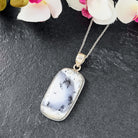 Hepburn and Hughes Dendritic Opal Pendant | Rectangular | Gemstone gift | Sterling Silver