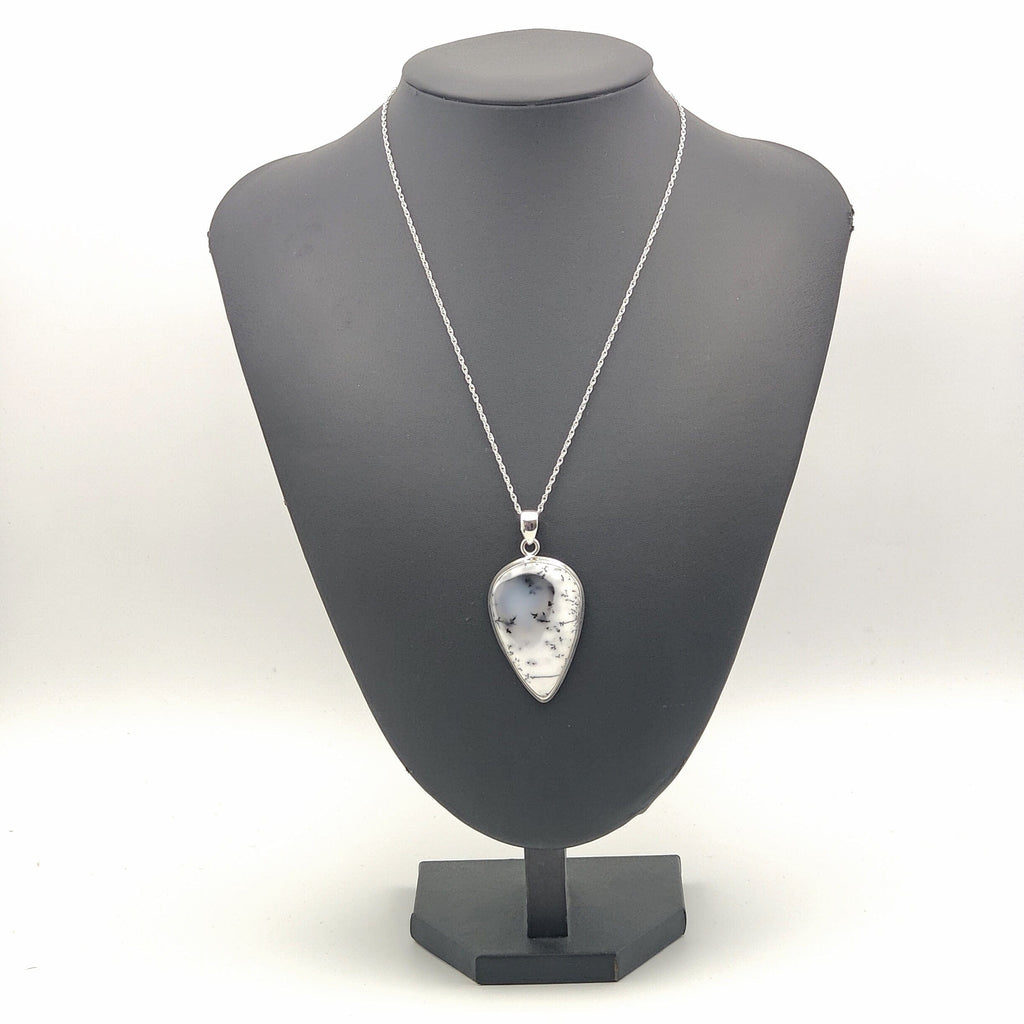 Hepburn and Hughes Dendritic Opal Pendant | Teardrop | Two Options | Sterling Silver