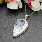 Hepburn and Hughes Dendritic Opal Pendant | Teardrop | Two Options | Sterling Silver