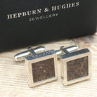 Hepburn and Hughes Dinosaur Bone Brontosaurus Cufflinks in Sterling Silver