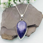 Hepburn and Hughes Lapis Lazuli Pendant | Teardrop | Blue Gemstone | Sterling Silver