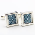 Hepburn and Hughes Mahjong Cufflinks in Sterling Silver