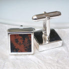 Hepburn and Hughes Mahogany Cufflinks in Sterling Silver