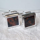 Hepburn and Hughes Mahogany Cufflinks in Sterling Silver