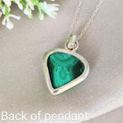 Hepburn and Hughes Malachite Pendant | 22mm Triangle | Sterling Silver