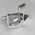 Hepburn and Hughes Meteorite Cufflinks in Sterling Silver