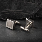 Hepburn and Hughes Meteorite Cufflinks in Sterling Silver