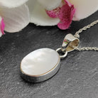 Hepburn and Hughes Mother of Pearl Pendant | Oval | Sterling Silver