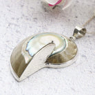 Hepburn and Hughes Nautilus Shell Pendant, small clear in Sterling Silver