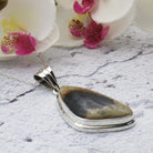 Hepburn and Hughes Ocean Jasper Pendant | Abstract | Sterling Silver