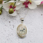 Hepburn and Hughes Ocean Jasper Pendant | Oval | Sterling Silver