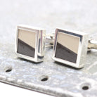 Hepburn and Hughes PRE ORDER:  Vampire Jet Cufflinks | Original Parts of Championship Winning Jet  | Sterling Silver