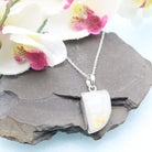 Hepburn and Hughes Rainbow Moonstone Pendant | Abstract | Sterling Silver