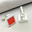 Hepburn and Hughes Red Arrows Cufflinks | Upcycled Rudder | Aviation Gift | Sterling Silver