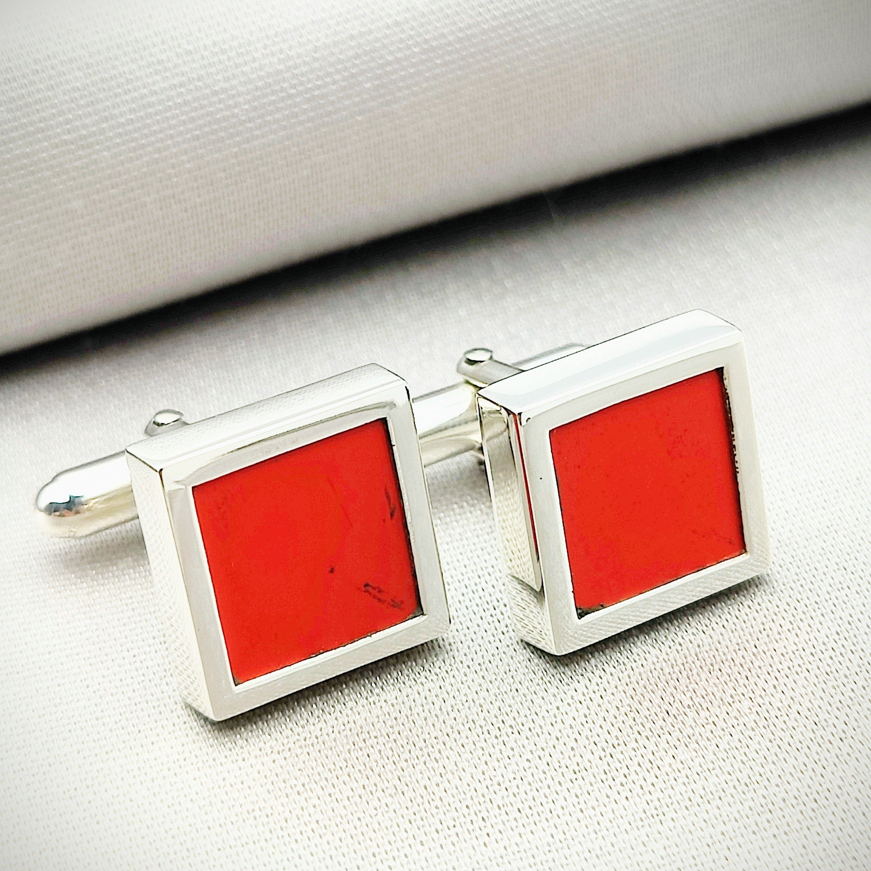 Hepburn and Hughes Red Arrows Cufflinks | Upcycled Rudder | Aviation Gift | Sterling Silver