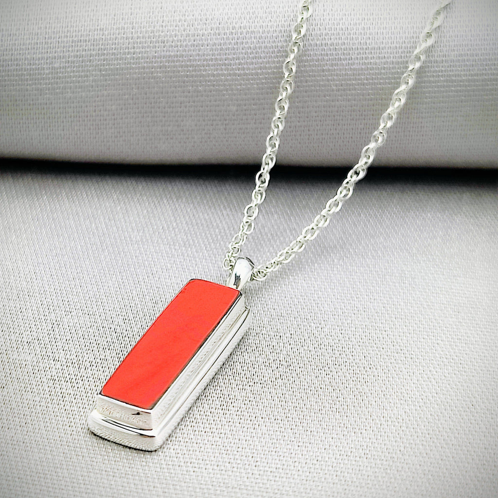 Hepburn and Hughes Red Arrows Pendant | Upcycled Rudder | Aviation Gift | Sterling Silver