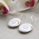 Hepburn and Hughes Shiva Eye Earrings | Oval | Sterling Silver