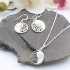 Hepburn and Hughes Shiva Eye Earrings | Yin and Yan | Circular | Sterling Silver